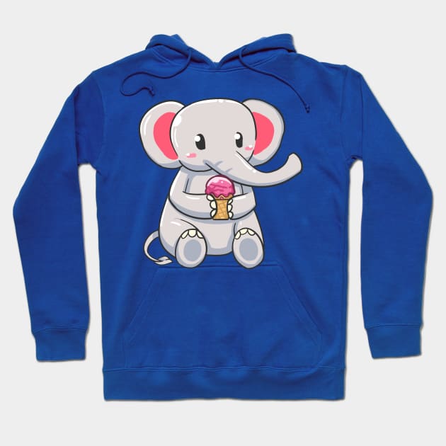 Elephant Ice cream Hoodie by Candy Store